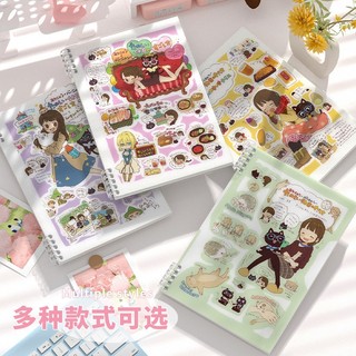 Sổ vở còng bìa lót phong cách cô gái đáng yêu + Ruột Giấy BONZAI