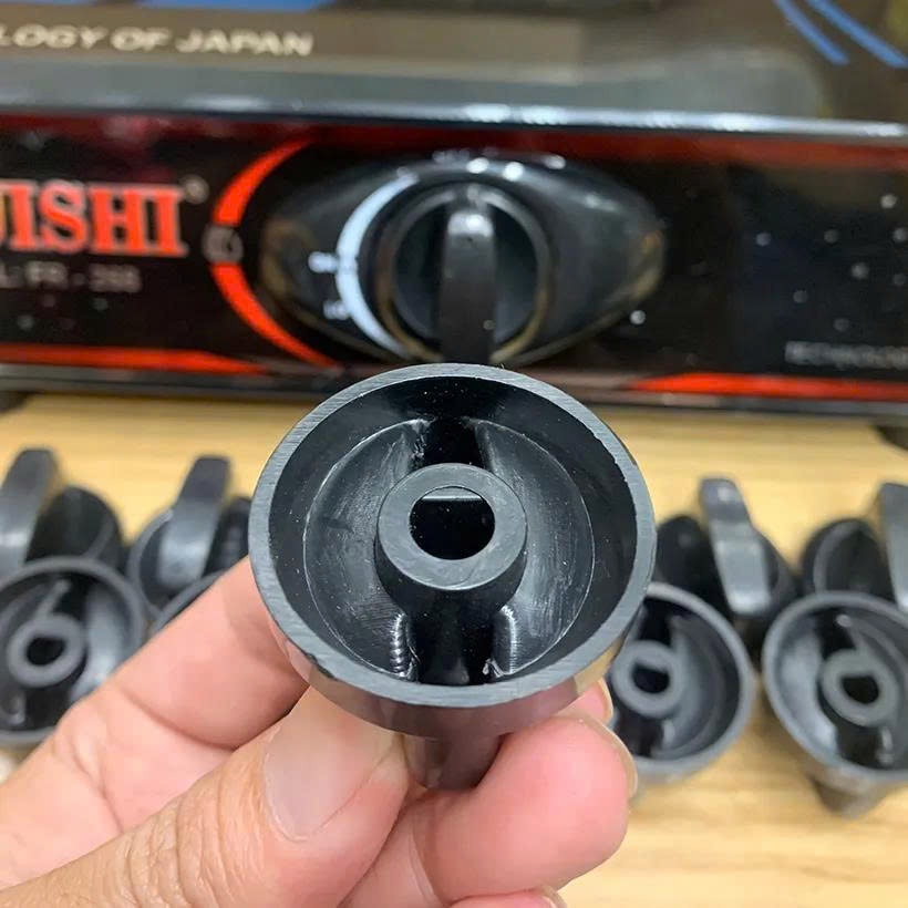 Nút bật bếp gas 3.7cm | 4cm Trục lỗ 8mm - Lắp được cho hầu hết bếp gas mặt kính phổ thông