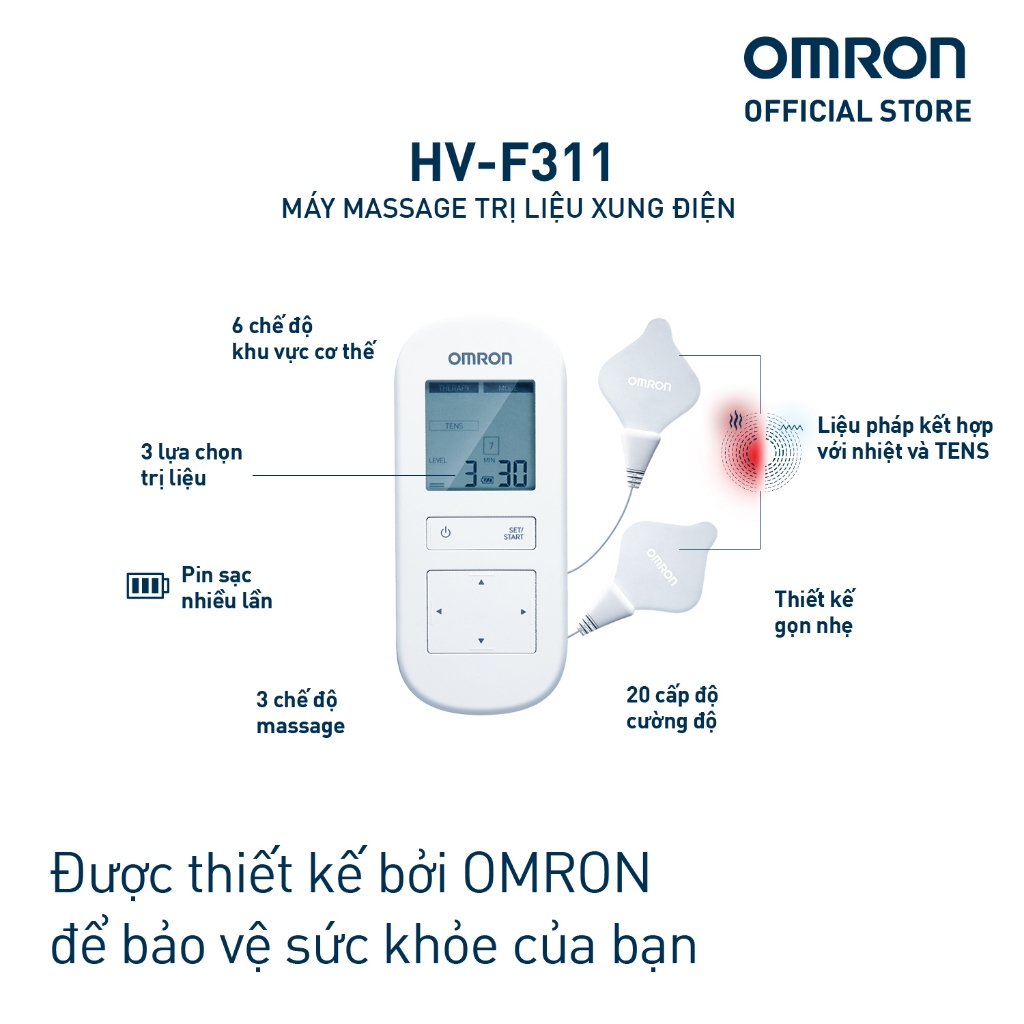 Máy Xung Điện Trị Liệu Kết Hợp Nhiệt OMRON HV-F311