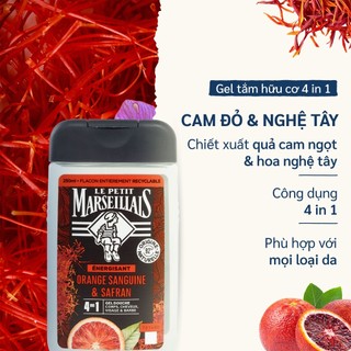 Gel tắm 92% hữu cơ Le Petit Marseillais 4 in 1 (250ml)