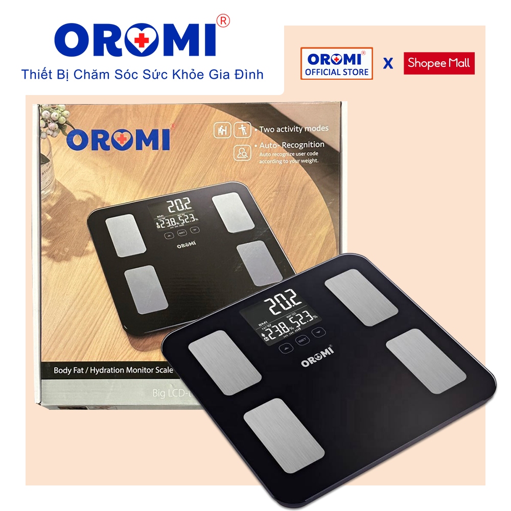 Cân sức khỏe điện tử thông minh đo chỉ số cơ thể OROMI EF881