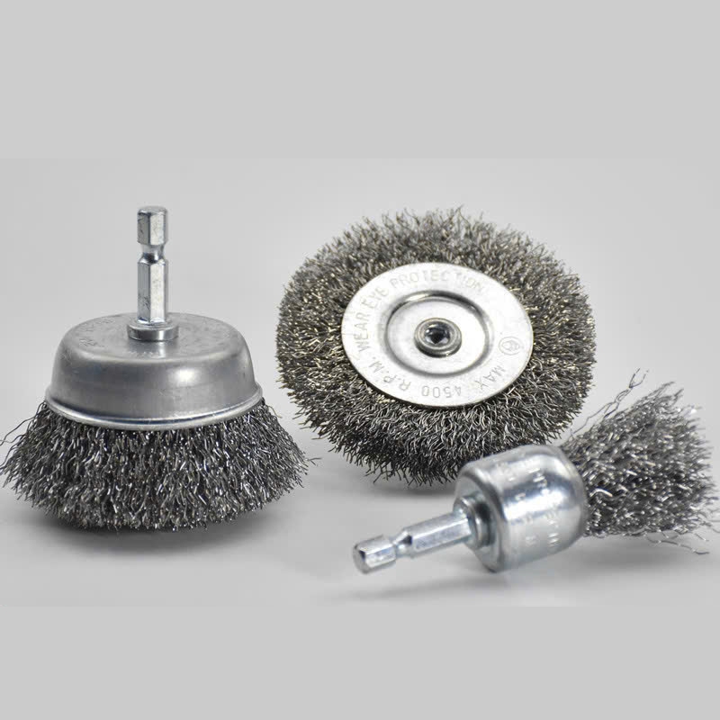 Đầu mài sợi cước cỡ lớn, đầu đánh bóng kim loại gắn máy khoan