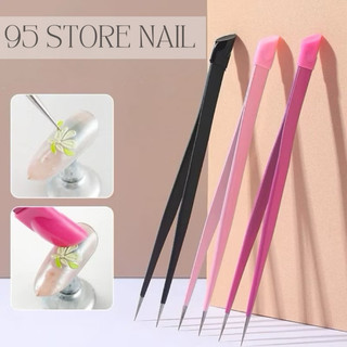 Nhíp gắp đá nail - nhíp 2 đầu gắp phụ kiện , đè niết sticker