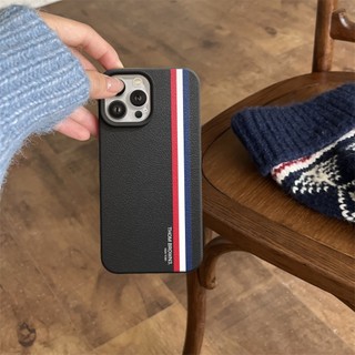 Ốp Lưng iPhone TPU Hoạ Tiết Da Mềm Thom Brown Chống Sốc, Chống Bẩn Cao Cấp - iP X/XS/11/12/13/14/15/16/17/Plus/Pro/Max