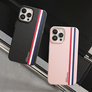 Ốp Lưng iPhone TPU Hoạ Tiết Da Mềm Thom Brown Chống Sốc, Chống Bẩn Cao Cấp - iP X/XS/11/12/13/14/15/16/17/Plus/Pro/Max