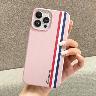 Ốp Lưng iPhone TPU Hoạ Tiết Da Mềm Thom Brown Chống Sốc, Chống Bẩn Cao Cấp - iP X/XS/11/12/13/14/15/16/17/Plus/Pro/Max