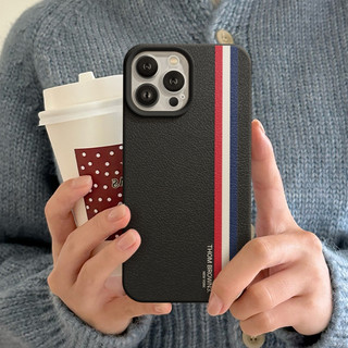 Ốp Lưng iPhone TPU Hoạ Tiết Da Mềm Thom Brown Chống Sốc, Chống Bẩn Cao Cấp - iP X/XS/11/12/13/14/15/16/17/Plus/Pro/Max