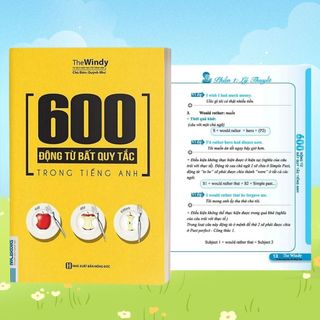 Sách - 600 Động Từ Bất Quy Tắc Trong Tiếng Anh Cho Người Học Ngữ Pháp Căn Bản - Học Kèm App Online