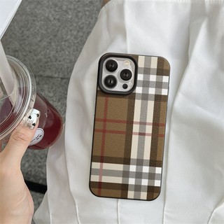 Ốp Lưng iPhone TPU Hoạ Tiết Da Mềm Kẻ Sọc Chống Sốc, Chống Bẩn Cao Cấp - iP X/XS/11/12/13/14/15/16/17/Plus/Pro/Max/Air