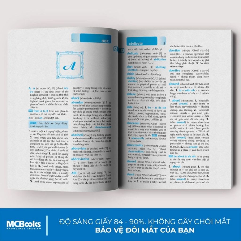 Sách - Từ Điển Anh Anh Việt Bìa Cứng Màu Vàng - Tặng Kèm 360 Động Từ Bất Quy Tắc Và 12 Thì Cơ Bản Trong Tiếng Anh