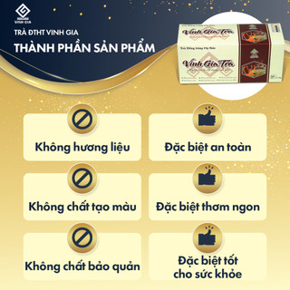 Vinh Gia Trà Đông Trùng Hạ Thảo với 9 loại Thảo Mộc Quý giúp Tăng Cường Sức Đề Kháng – Hộp 24 Gói