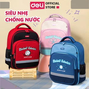 Balo Chống Gù Cao Cấp Deli Cặp Chống Gù Cho Bé Tiểu Học, Chất Bền, Nhẹ, Chống Thấm Nước Thoải Mái