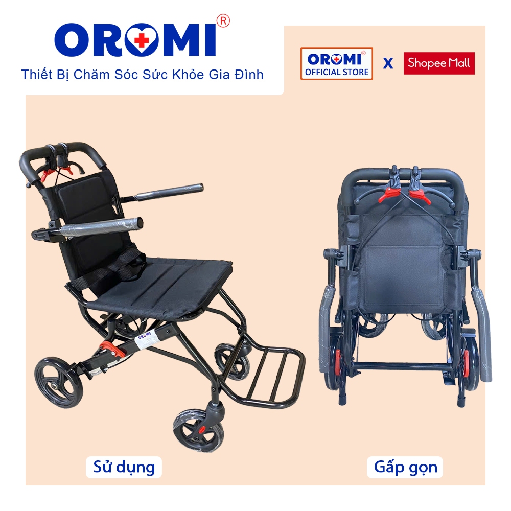 Xe Lăn Du Lịch OROMI XL-84S - Gấp Gọn Siêu Nhẹ