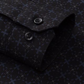 [T7_SALE 20%_HT] Áo Sơ Mi Nam Đen Hoạ Tiết 9SMDH555DEN Biluxury Form Slimfit Cao Cấp Chống Nhăn Kháng Khuẩn