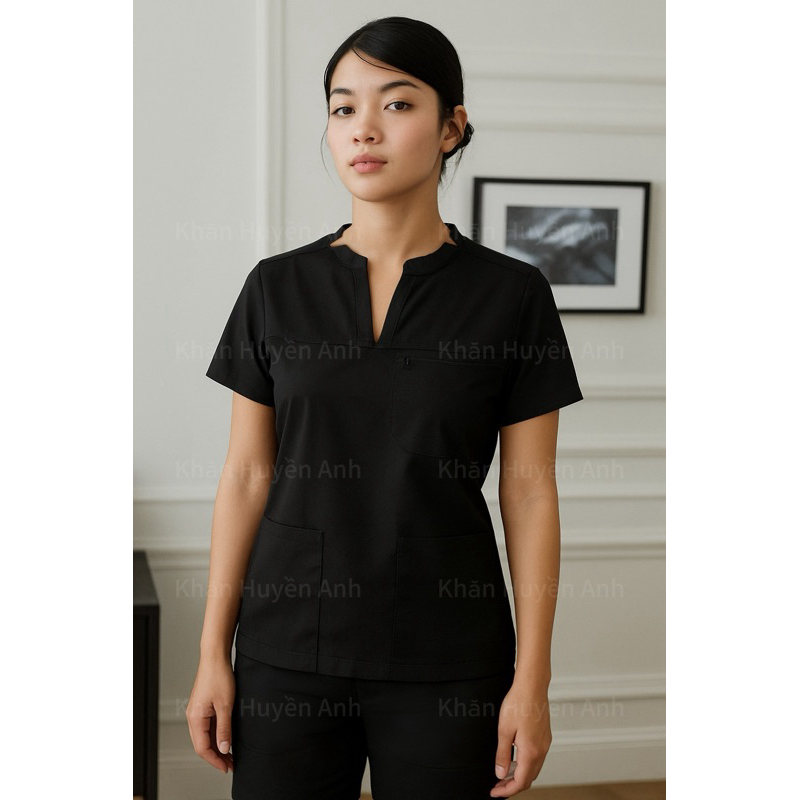 Đồng phục spa thẩm mỹ viện, chất liệu cotton lạnh cao cấp
