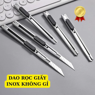 ❌SIÊU RẺ 1K❌ Dao Rọc Giấy Văn Phòng Bằng Inox Không Gỉ, Nhỏ Gọn, Lưỡi Dao Sắc Bén, Cắt Dễ Dàng 88073 Home Store 68