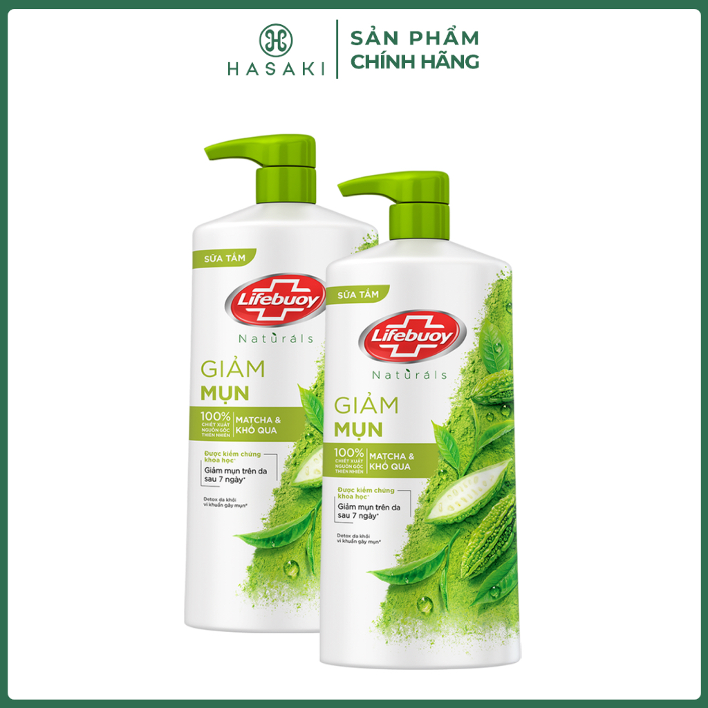 Combo 2 Sữa Tắm Lifebuoy Detox Thảo Dược & Hoa Sen 800g