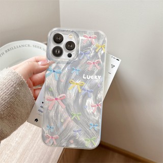 Ốp Lưng iPhone Silicon Color Bow Ánh Bạc, Chống Sốc, Bảo Vệ Camera - iP X/XS/XR/11/12/13/14/15/16/17/Plus/Air/Pro/Max