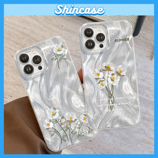 Ốp Lưng iPhone Silicon Hoa Trắng Ánh Bạc, Chống Sốc, Bảo Vệ Camera- iP 7/8/X/XS/XR/11/12/13/14/15/16/17/Plus/Air/Pro/Max