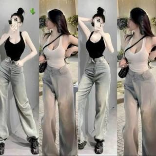 Áo thun ba lỗ cổ tim hai màu trắng đen sang chảnh siêu xinh VANISA CT146