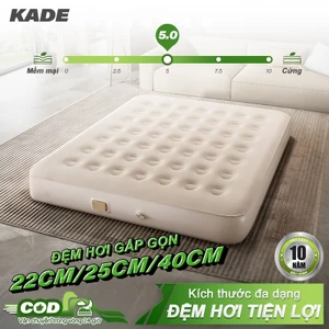 Giường bơm hơi chống ẩm ngoài trời, nệm bơm hơi đôi cao và dày 22cm Đi Cắm Trại Hoặc Dùng Ở Nhà