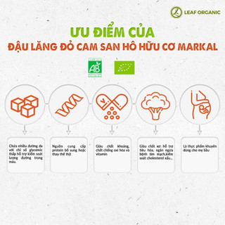 Đậu lăng đỏ cam san hô hữu cơ Markal 500g nhập khẩu Pháp