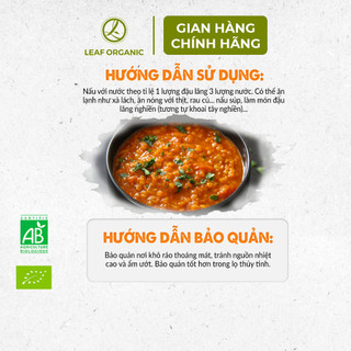 Đậu lăng đỏ cam san hô hữu cơ Markal 500g nhập khẩu Pháp