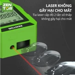 Máy đo khoảng cách Laser 100M Zentor chính hãng độ chính xác cao tính diện tích thể tích nhiều đơn vị đo tiện lợi — ảnh 3