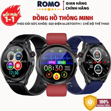 Đồng hồ đo đường huyết không xâm lấn, theo dõi sức khỏe đo huyết áp, đường huyết, oxy máu, nhịp tim các môn thể thao
