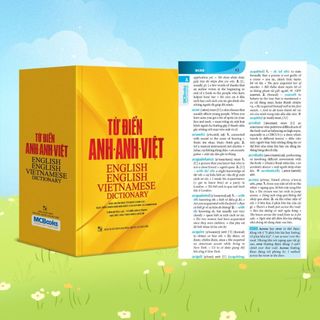 Sách - Từ Điển Anh Anh Việt Bìa Cứng Màu Vàng - Tặng Kèm 360 Động Từ Bất Quy Tắc Và 12 Thì Cơ Bản Trong Tiếng Anh