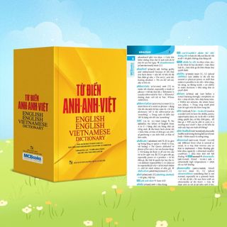 Sách - Từ Điển Anh Anh Việt Bìa Cứng Màu Vàng - Tặng Kèm 360 Động Từ Bất Quy Tắc Và 12 Thì Cơ Bản Trong Tiếng Anh