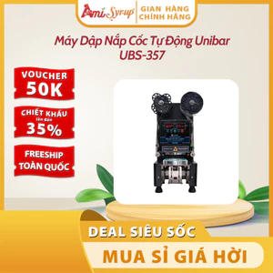 Máy Dập Nắp Cốc Tự Động Unibar UBS-357/ Máy Dập Màng Cốc Take Away Cho Quán Cafe, Trà Sữa