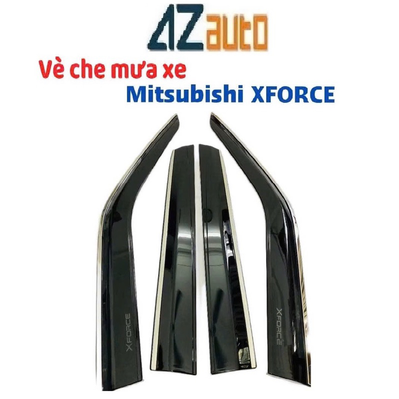 Vè che mưa xe Mitsubitshi Xforce 2024-2025 chỉ inox sáng bóng