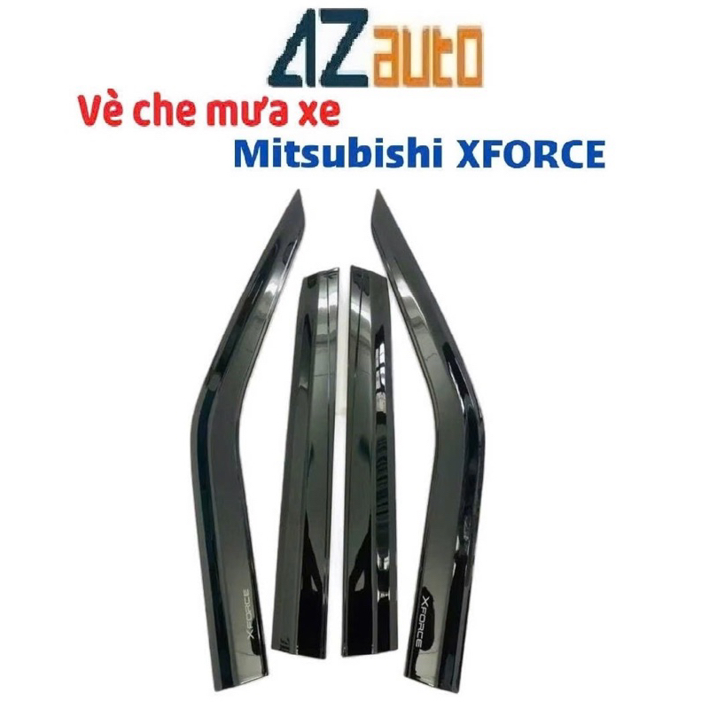 Vè che mưa xe Mitsubitshi Xforce 2024-2026 nhựa đen ABS hàng cao cấp