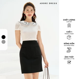 511SK0018 - Chân váy mini túi ốp basic 2 màu ADORE DRESS