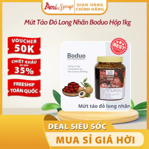 Mứt Táo Đỏ Long Nhãn Boduo Hộp 1kg - Hương Vị Thơm Ngon, Đa Ứng Dụng