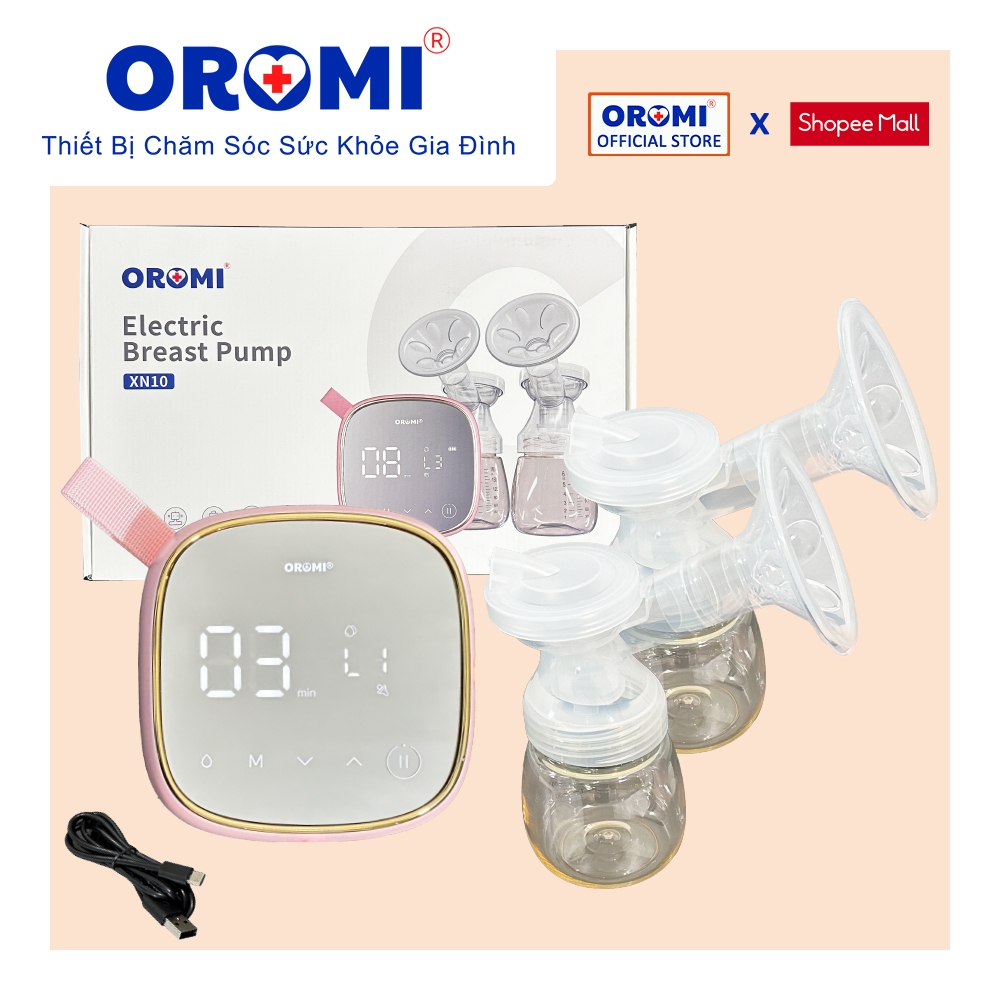 Máy hút sữa điện đôi OROMI XN10 - Hút sữa massage hiệu quả, không đau rát - Nhựa PPSU cao cấp