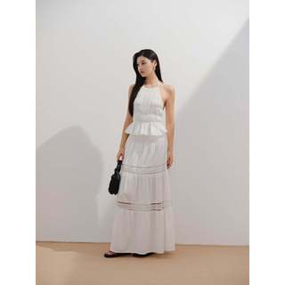Chân váy OLV maxi linen Austin mềm mại bồng bềnh nhiều màu phù hợp đi biển du lịch