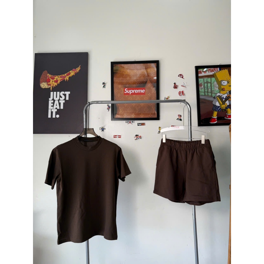 Bộ thể thao hè phông trơn cotton 100% cực đẹp