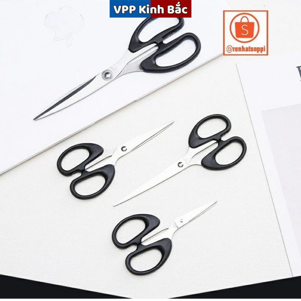 Kéo Văn Phòng Lưỡi Thép Không Gỉ , Kéo Cắt Giấy Đa Năng Học Sinh Văn Phòng
