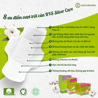 Băng vệ sinh hữu cơ hàng ngày Silvercare 30 miếng