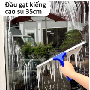 Cây Gạt Nước Kính Chuyên Dụng Lưỡi Cao Su 35cm Cầm Tay Nhựa Homeinno