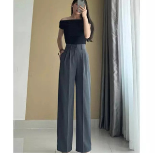 Quần Ống Rộng Cạp Trước Kiểu Mới Hottriend 2li Siêu Hack Dáng, Siêu Che Khuyết Điểm