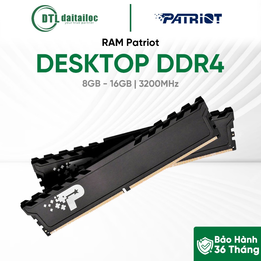 RAM PC Patriot DESKTOP DDR4 8GB / 16GB 3200MHz Tản Nhiệt | Chính Hãng ...
