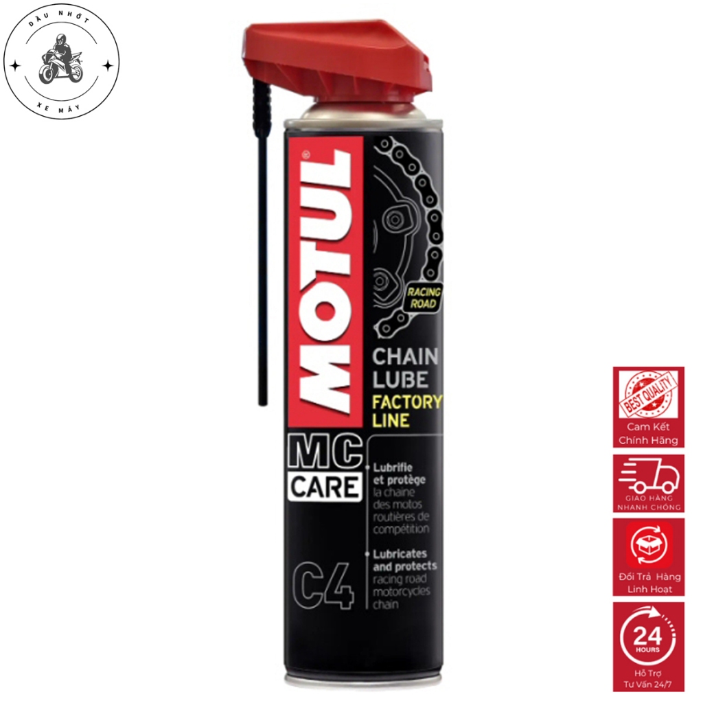 Xịt Dưỡng Sên Cao Cấp Motul Chain Lube Factory Line Racing Road C4 ...