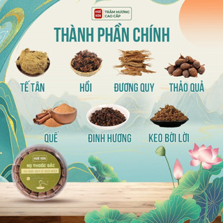 Nhang Nụ Thuốc Bắc Huế Xưa, Thuốc Bắc 100% Tự Nhiên,Trầm Hương Huế Không Hóa Chất,Hộp Lớn 41 Viên