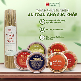 Bột Trầm Hương Nguyên Chất Huế Xưa, Bột Trầm Hương Đốt Xông Nhà Tẩy Uế Đồ Thờ Cúng Phong Thủy Thu Hút Năng Lượng