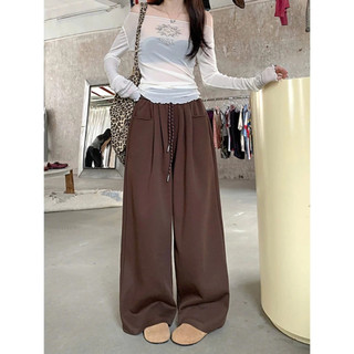 Quần Ống Rộng ELEGANTE Chất Liệu Nỉ 2 Da Siêu Tôn Dáng Tôn Da