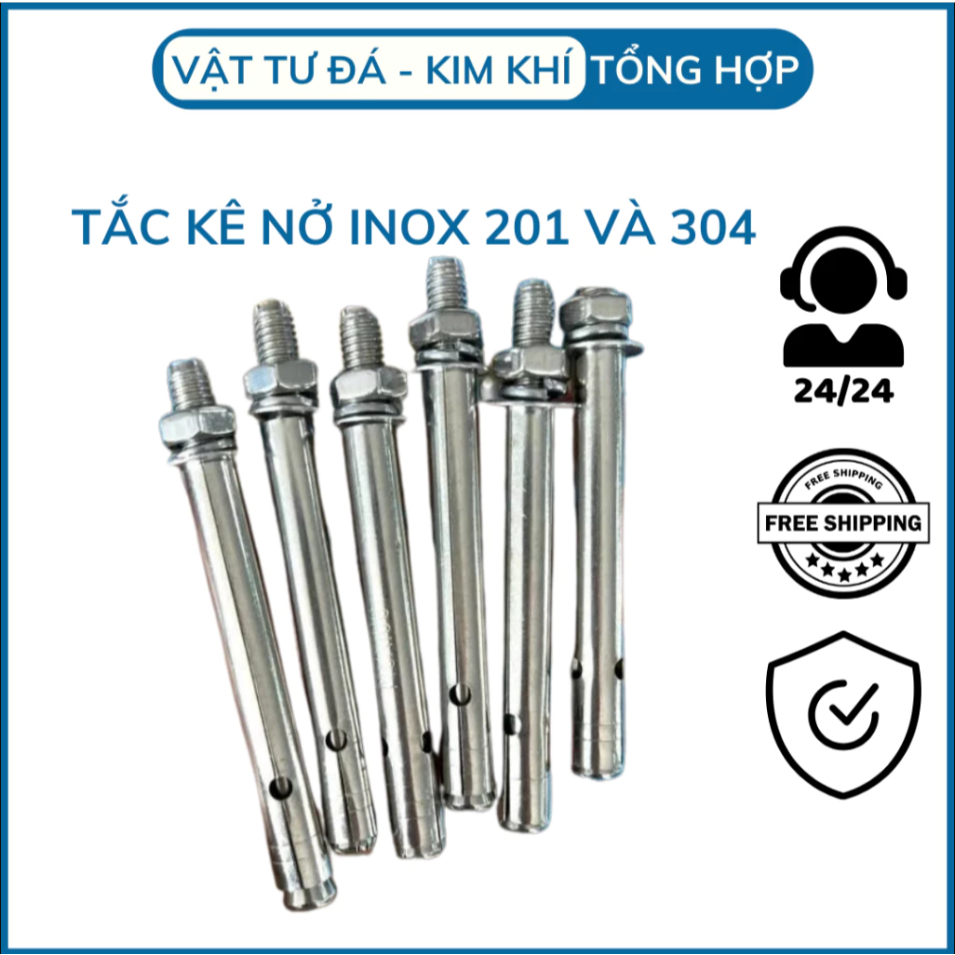 Nở inox 201 cỡ lớn -Tắc kê nở inox đủ kích cỡ, nở bắt công trình ...