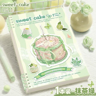 Sổ vở còng bìa lót hoạ tiết bánh ngọt Sweet Cake  + Ruột Giấy BONZAI